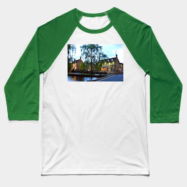 Old Manse Hotel Bourton on the Water Cotswolds Baseball T-Shirt by AndyEvansPhotos